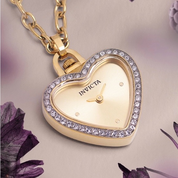 Invicta Mini Angel Women's Necklace Watch - 27.5mm, Gold (49938) - Picture 2 of 6